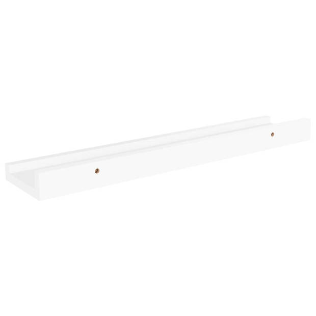 The Living Store Wandschap - MDF - 40 x 9 x 3 cm - Wit