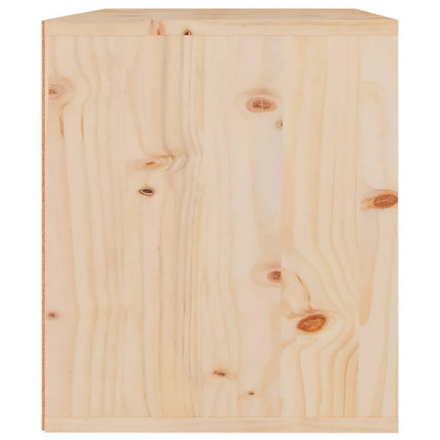 vidaXL Wandkast 45x30x35 cm massief grenenhout