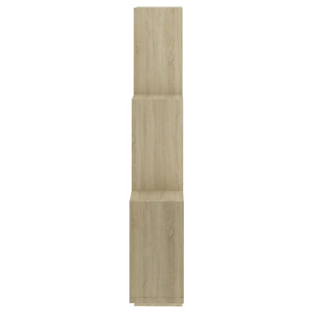 The Living Store Wandplank Sonoma Eiken - Kubus - 78 x 15 x 93 cm - Montage vereist