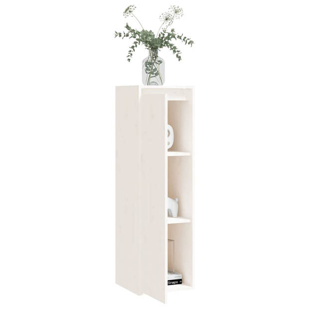 The Living Store Hangkast - Grenenhout - 30 x 30 x 100 cm - Wit