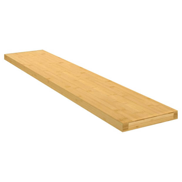 The Living Store Wandplank - Bamboe - 100 x 20 x 4 cm - Praktisch en decoratief