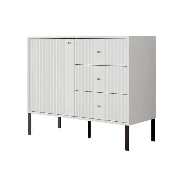 Meubella Dressoir Kaylan - Wit - 100 cm