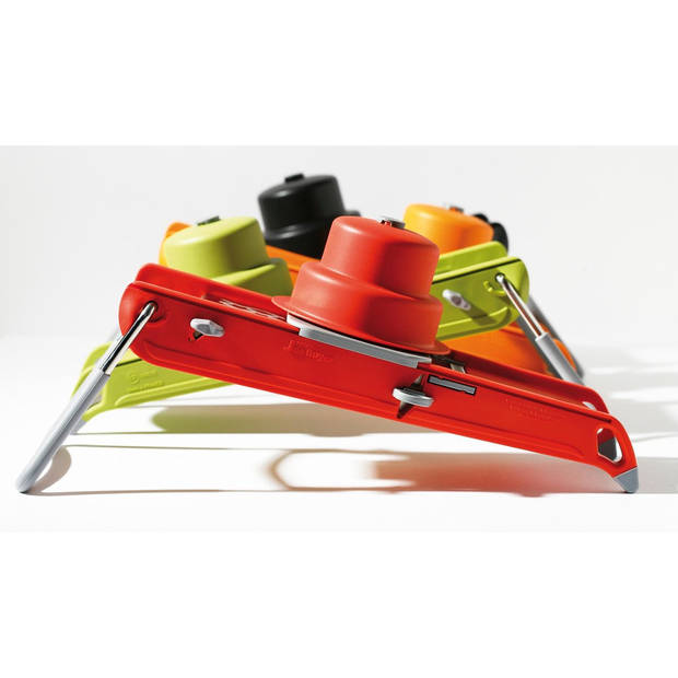 De Buyer Swing Plus mandoline - rood - regelbaar snijdikte