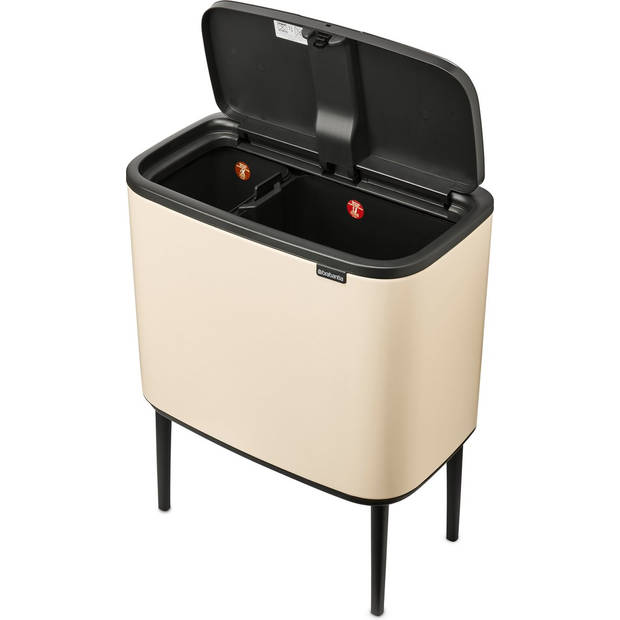 Brabantia afvalemmer Bo TouchBin 11 + 23 L Soft Beige (732405)