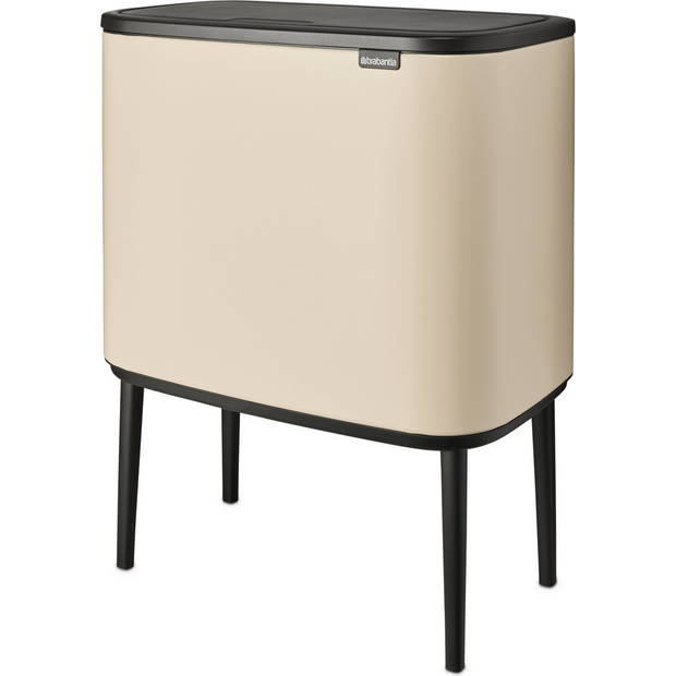 Brabantia Bo Touch prullenbak - beige - 11 + 23 L