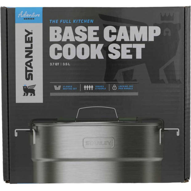 Stanley Full Kitchen Base Camp kookset - 3.5 L - kookpan - bord - bestek