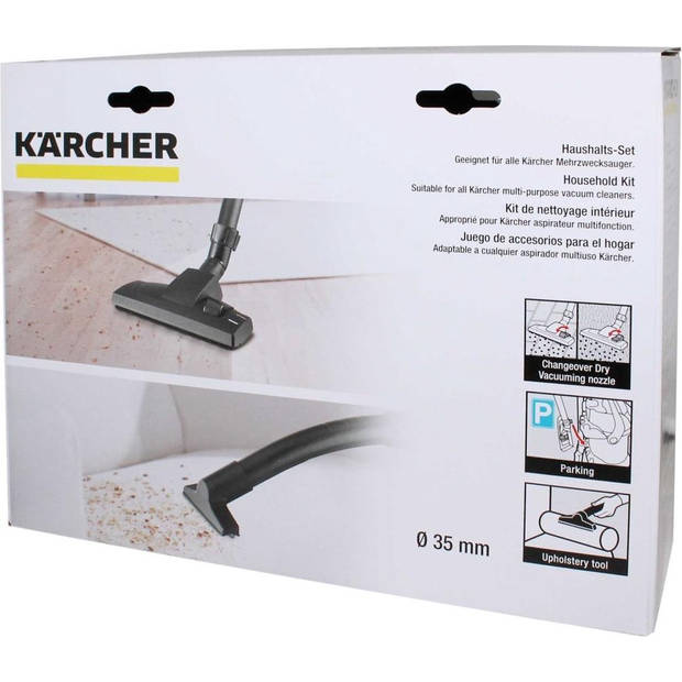 Karcher WD Home Kit DN35 stofzuigermondstuk - zwart - 2-delig