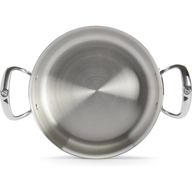 De Buyer Affinity braadpan - met deksel - Ø 20 cm - grijs