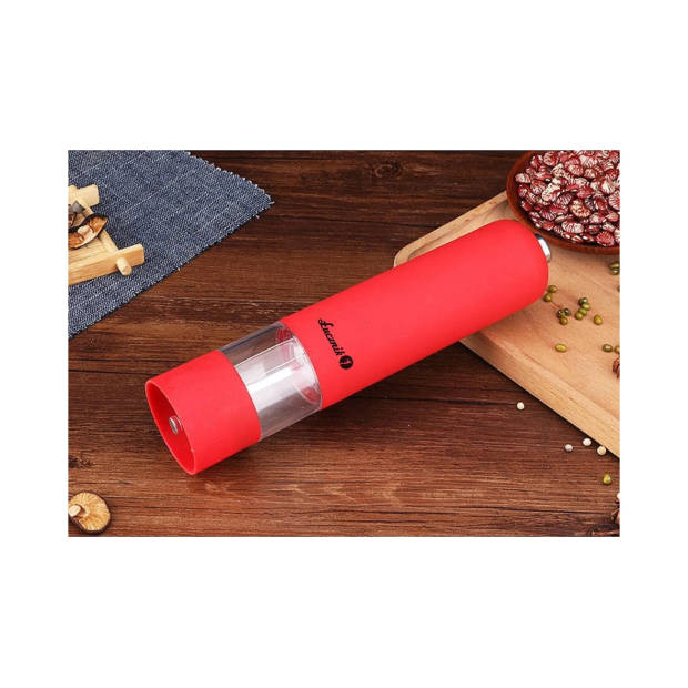 Lucznik PM-101 kruidenmolen - rood - 22 cm - elektrisch
