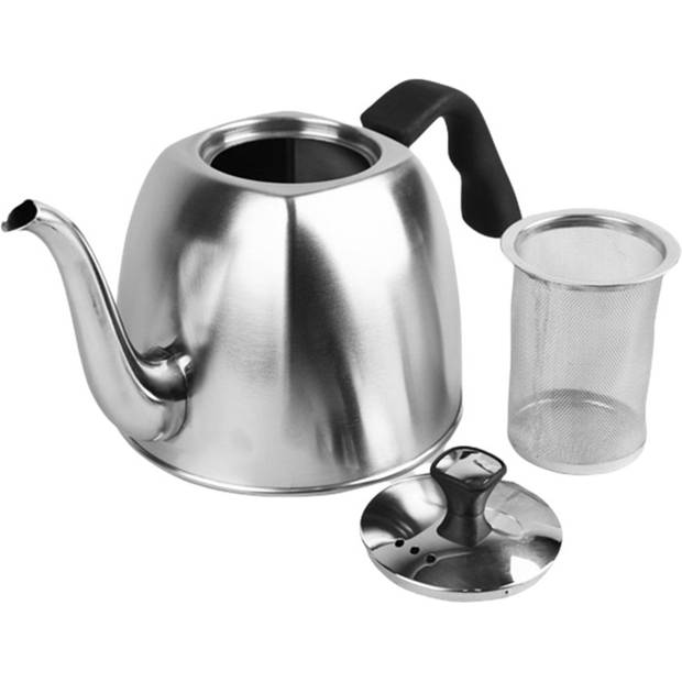 Maestro MR-1333 waterkoker - 1.1 L - zilver - deksel - zeef