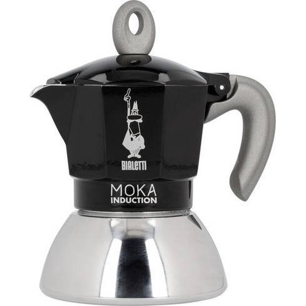 Bialetti Moka Induction koffiezetapparaat - zwart - 2 kopjes