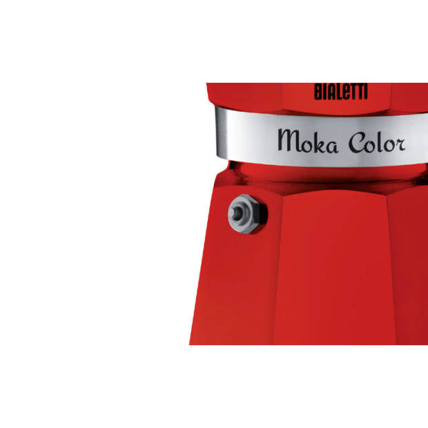 Bialetti Moka Express koffiezetapparaat - rood - 6 kopjes