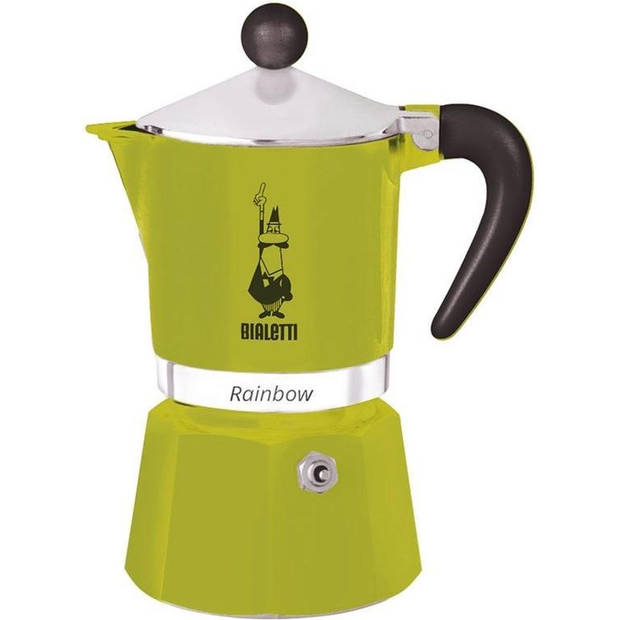 Bialetti Rainbow koffiezetapparaat - groen - 1 kopje