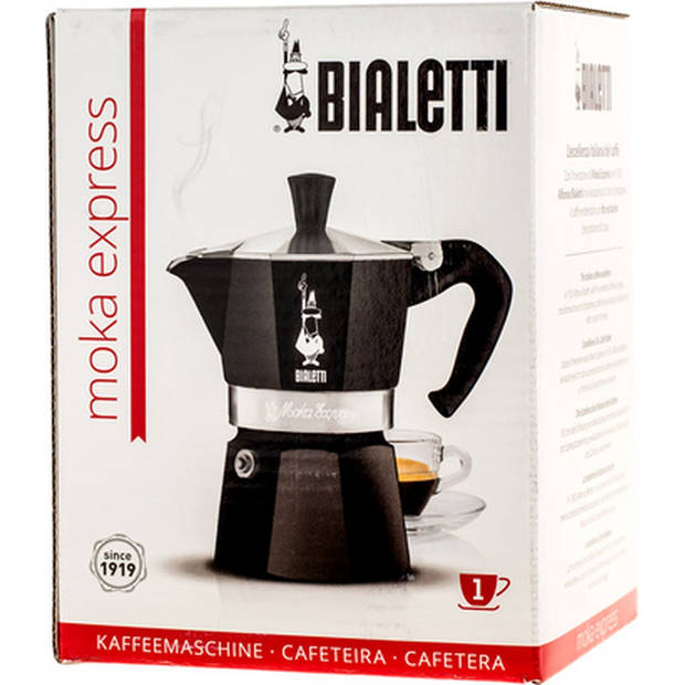 Bialetti 4951 koffiezetapparaat - zwart - 1 kopje