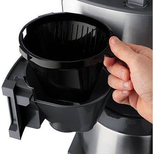 Russell Hobbs Grind and Brew Thermal Carafe combinatie koffiezetapparaat - zwart/zilver - 5 kopjes