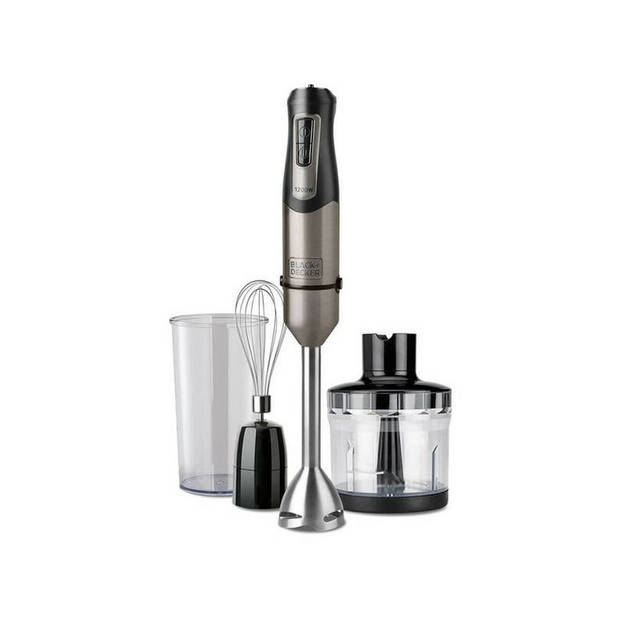 Multifunctionele Staafmixer met Accessoires Black & Decker ES9160140B Zwart Grijs Zilverkleurig 1200 W