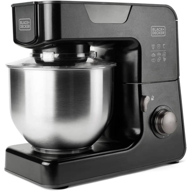 Black & Decker BXKM1001E foodprocessor - zwart - 5.2 L - 1000 W