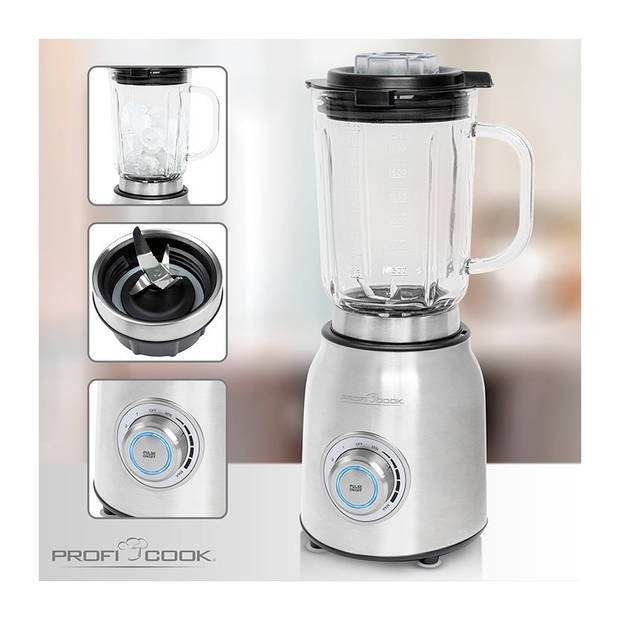 ProfiCook 501207 blender - 1200 W - grijs