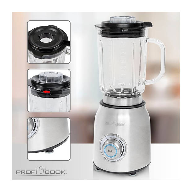 ProfiCook 501207 blender - 1200 W - grijs