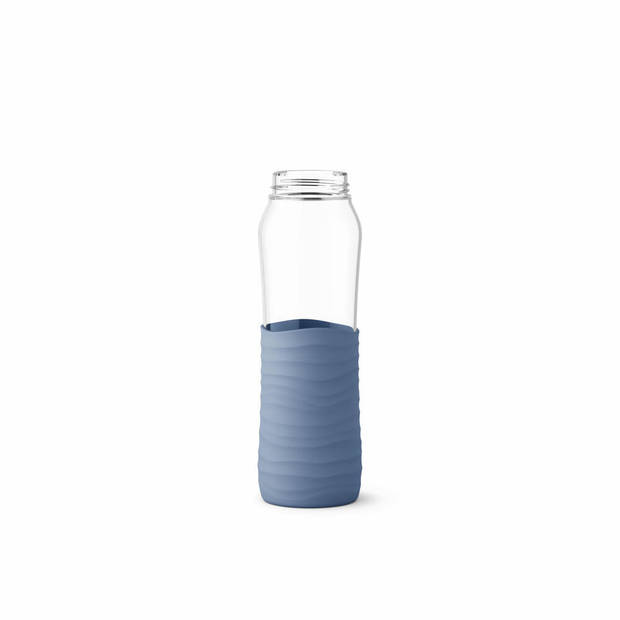 Emsa Drink2Go drinkfles - glas - 0.7 L - blauw