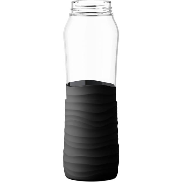 Emsa Drink2Go drinkfles - glas - 0.7 L - zwart