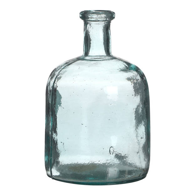 Natural Living Bloemenvaas Camille - helder transparant - glas - D15 x H25 cm - Vazen