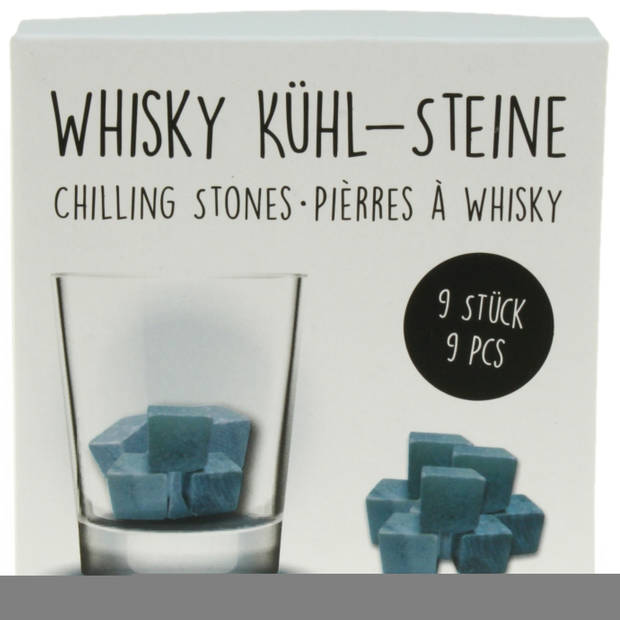 Pasabahce whiskyglazen - set 6x stuks 340 ml - 9x whisky stenen - Whiskeyglazen