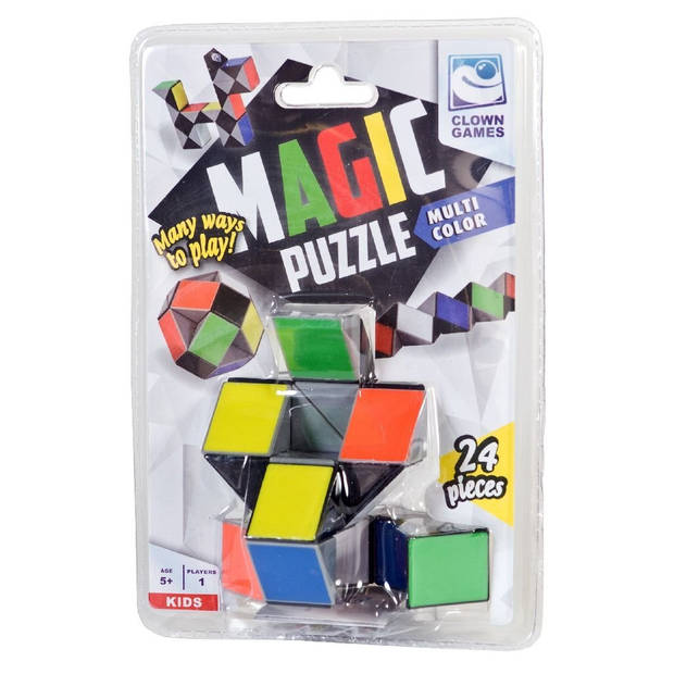 Clown Magic Puzzle 24 delig Multicolor