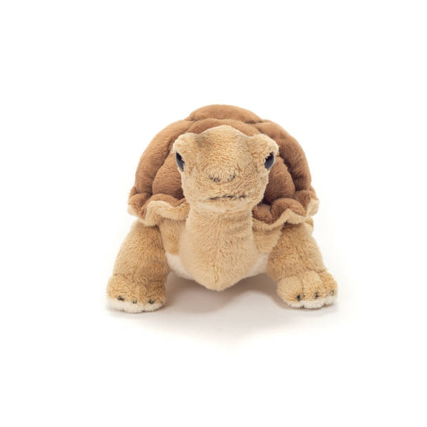 Hermann Teddy Knuffeldier Schildpad - zachte pluche stof - premium knuffels - bruin - 20 cm - Knuffeldier