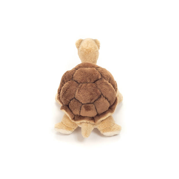 Hermann Teddy Knuffeldier Schildpad - zachte pluche stof - premium knuffels - bruin - 20 cm - Knuffeldier