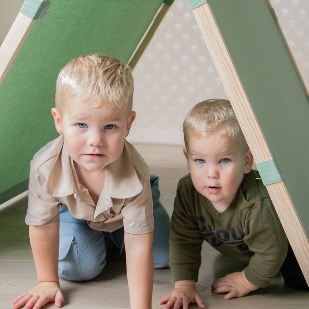 Sunny Como Tipi Tent in Groen Wigwam Speeltent / Speeltentje van 100% katoen & FSC 100% hout