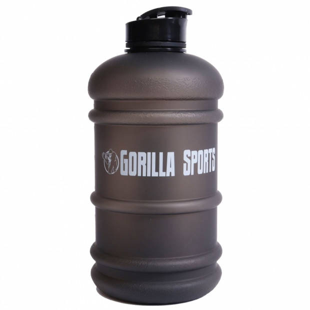 Gorilla Sports Waterfles - Gallon - 2,2 liter - Grijs