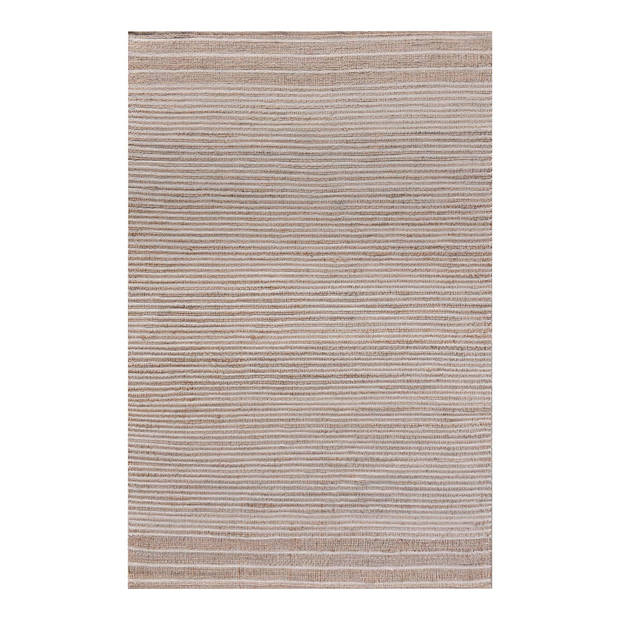 Malda vloerkleed handgeweven 200x300cm naturel, offwhite.