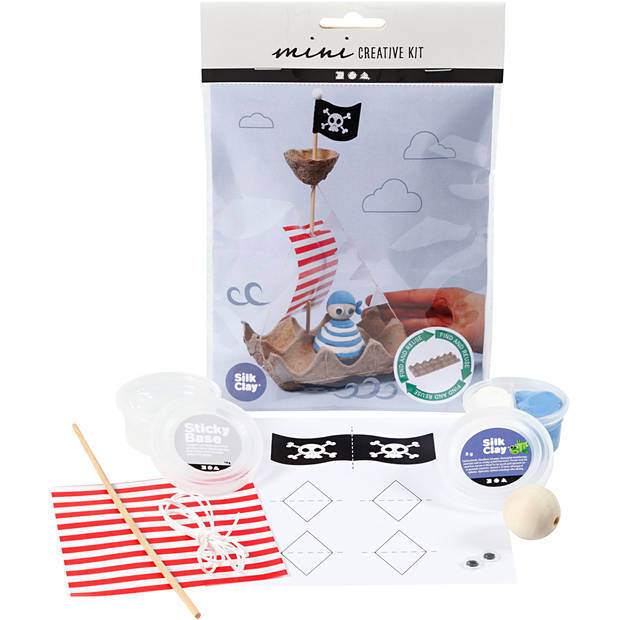 Creativ Company Mini Kit Eierdoos Piratenboot