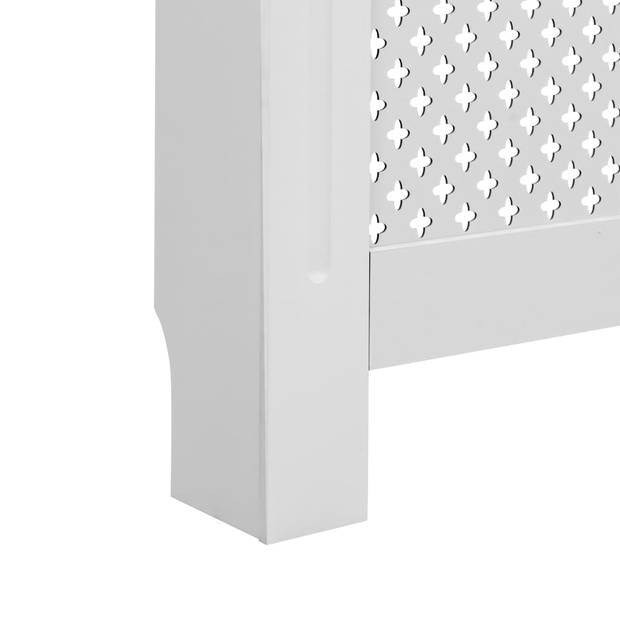 The Living Store Radiatorombouw - MDF - 112 x 19 x 81.5 cm - Wit