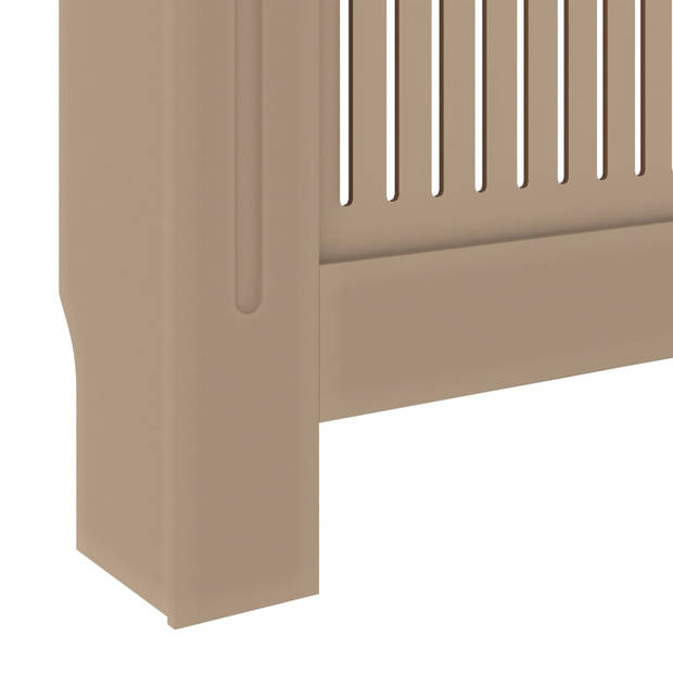 The Living Store Radiatorombouw - MDF - 142-205 x 20.5 x 82 cm - Verticale gelat