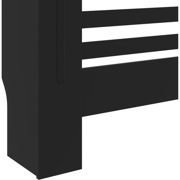 The Living Store Radiatorombouw - MDF - 78x19x81.5 cm - Zwart