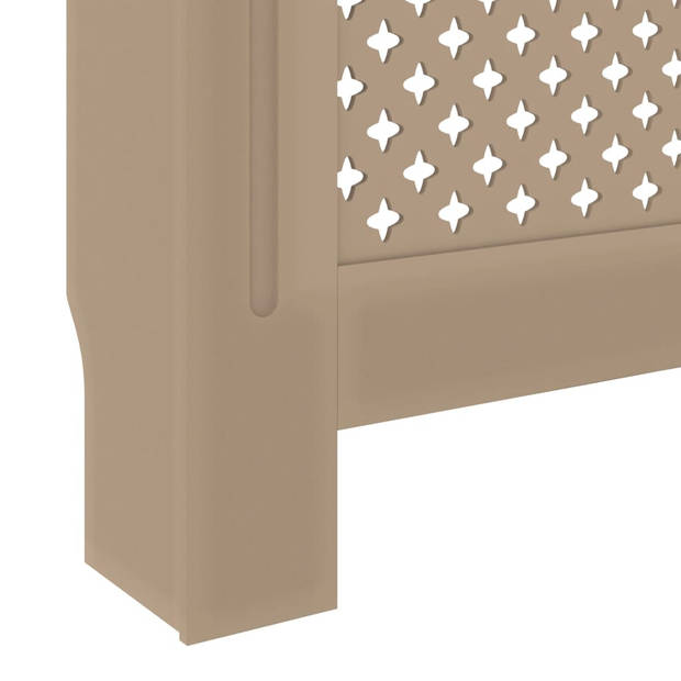 The Living Store Radiatorkast - MDF - 142-205 x 20.5 x 82 cm