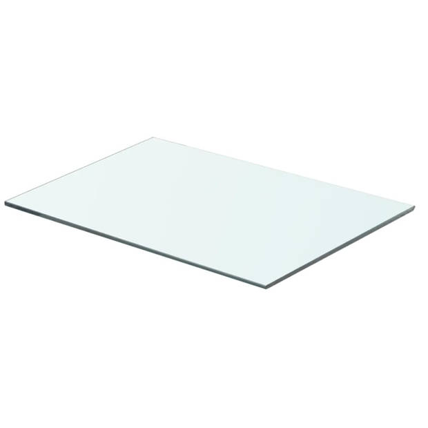 The Living Store Glass Shelf - Exposition Wall - 50 x 30 (L x W) - 8mm Glass Thickness - 15kg Capacity