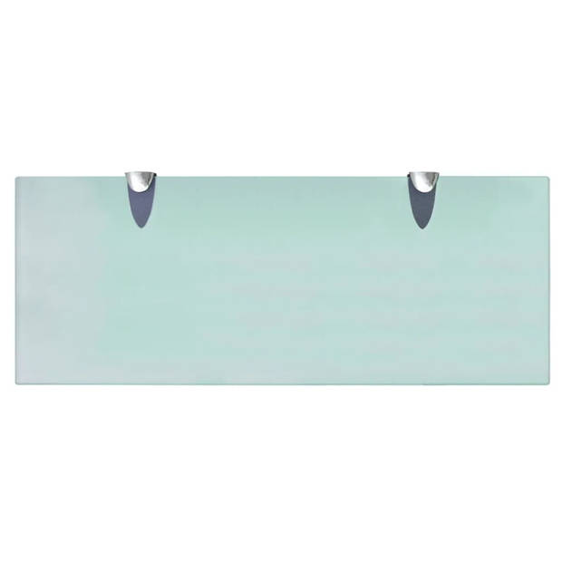 The Living Store Zwevende planken - Glazen wandschap 50 x 20 cm - Transparant - 8 mm dikte
