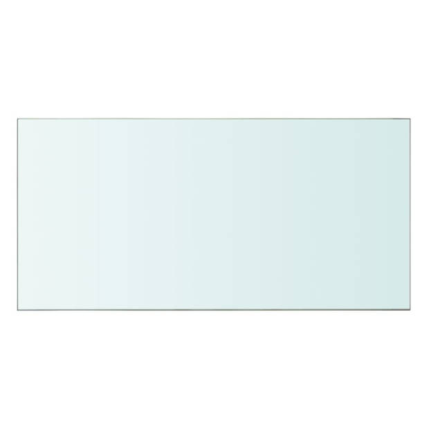 The Living Store Glass Shelf - Transparent - 60 x 30 cm - 8 mm Thickness - 15 kg Capacity