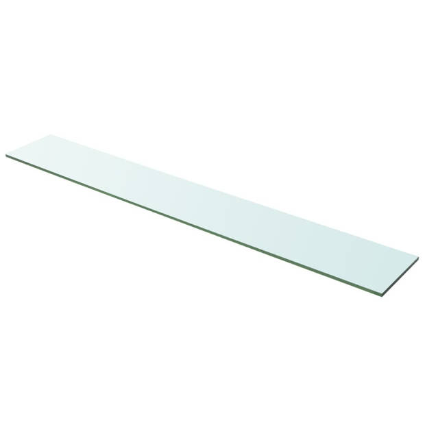 vidaXL Schappen 2 st 100x15 cm glas transparant