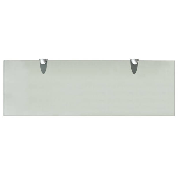 The Living Store Zwevende Plank - Glazen schap - 60 x 20 cm - Matglas