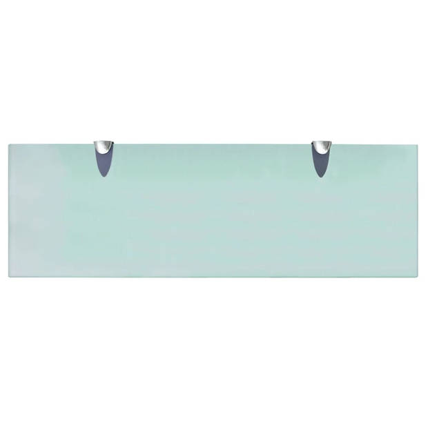 The Living Store Zwevende Plank - Glazen Schap - 60 x 20 cm - 8 mm - 10 kg