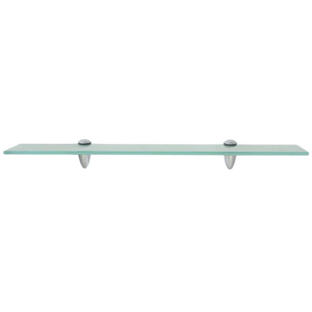 The Living Store Zwevende Plank - Glas - 60 x 20 cm - Transparant - Max - 10 kg