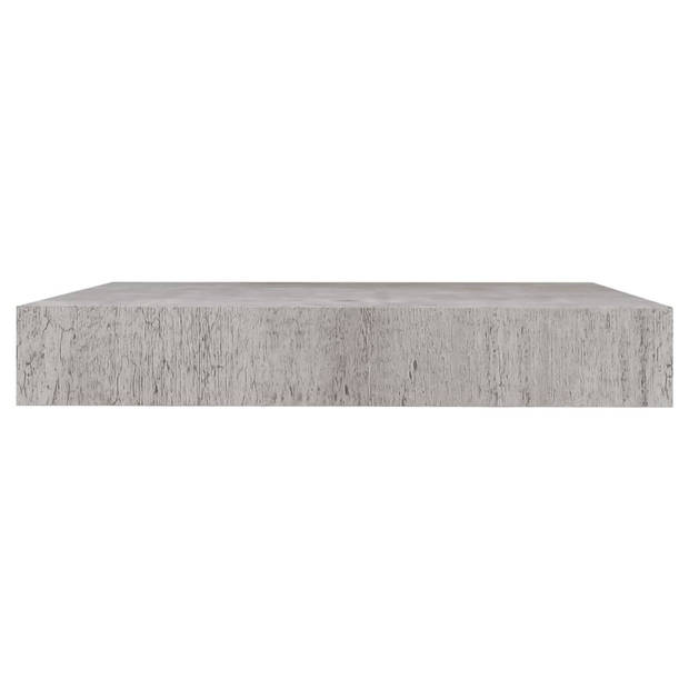 The Living Store Wandschap - Decoratief Meubel - 23 x 23.5 x 3.8 cm - Betongrijs