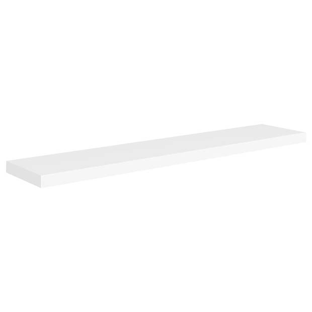 The Living Store Wandplanken - Trendy set van 4 - Honingraat MDF en metaal - 120 x 23.5 x 3.8 cm