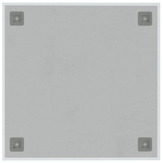 vidaXL Magneetbord wandgemonteerd 40x40 cm gehard glas wit