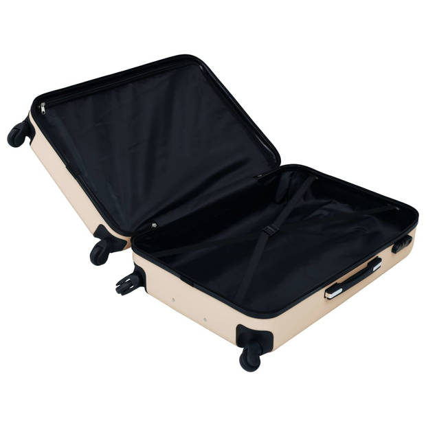 The Living Store Rolkofferset - ABS - 55 x 36 x 22 cm - 76 x 48 x 28 cm - Goud - 2x trolley