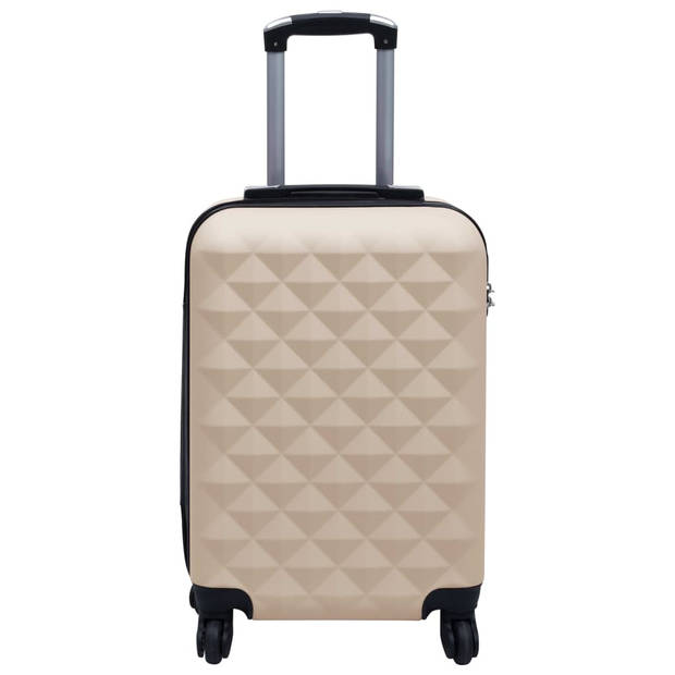 The Living Store Rolkofferset - ABS - 55 x 36 x 22 cm - 76 x 48 x 28 cm - Goud - 2x trolley